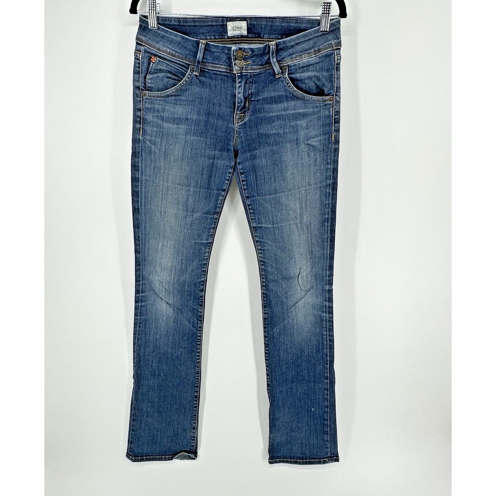 Hudson Beth Baby Boot Jeans Women 29 (Fits 30X33) Dark Wash Flap Pocket